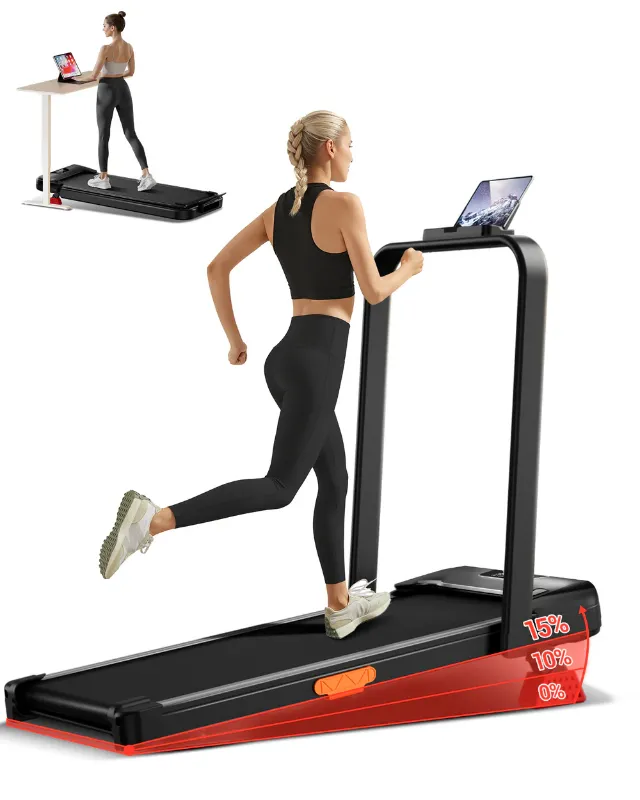 Photo 1 of Umay U18F Folding 2-in-1 Walking Pad with 10%/15% Incline 6.5MPH
