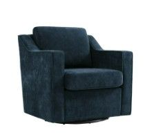 Photo 1 of Sevra Modern Upholstered Swivel Armchair