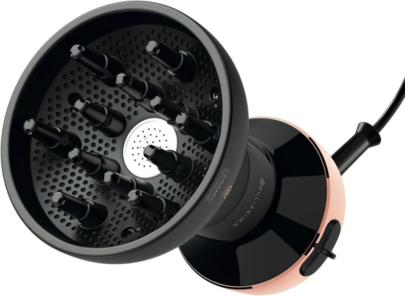 Photo 1 of Bellissima Diffon Ceramic Diffuser Hair Dryer for Curly Hair | 2-in-1 Blow Dryer with Diffuser, Reduces Frizz, Defines Curls, Volumizes, Lightweight,...