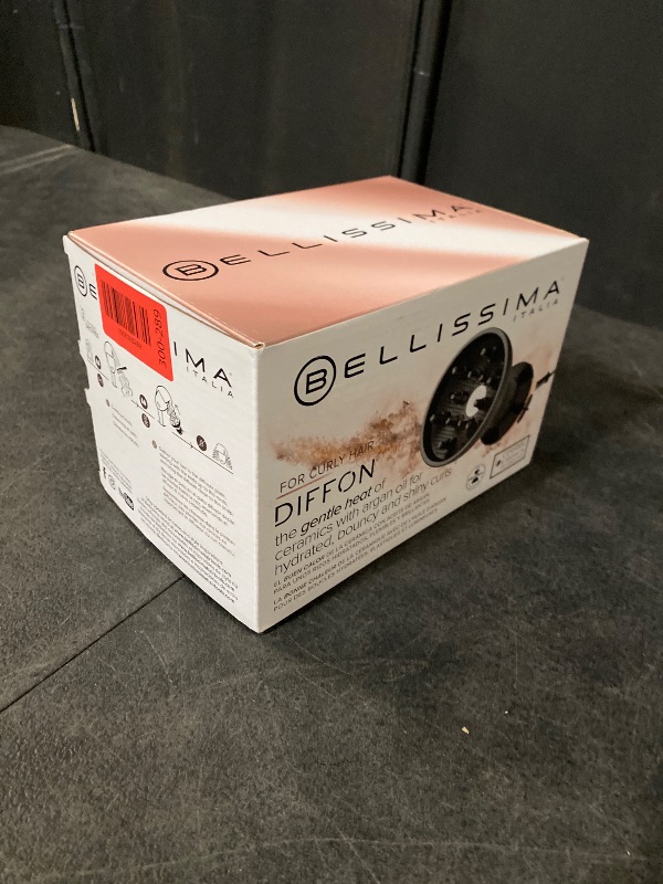 View 3 of Bellissima Diffon Ceramic Diffuser Hair Dryer for Curly Hair | 2-in-1 Blow Dryer with Diffuser, Reduces Frizz, Defines Curls, Volumizes, Lightweight,...