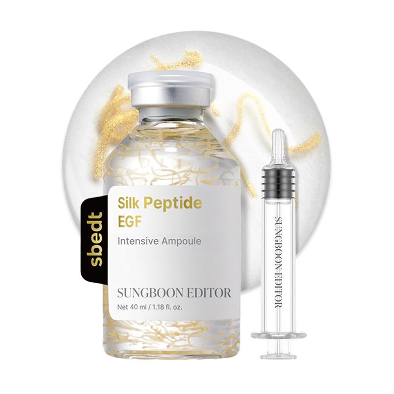 Photo 1 of SUNGBOON EDITOR Intensive Deep Collagen Silk Peptide EGF Ampoule,1.35fl.oz
Copper Peptides, EGF, 13-Peptide Complex, 24K Gold, Firming Care, Fine Line Smoothing, Radiant Glow, Korean Skin Care