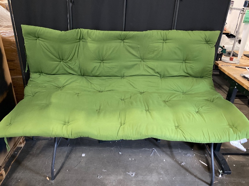 View 2 of Porch Swing Cushion Three Seat Waterproof, Grass Green 60in x 80in