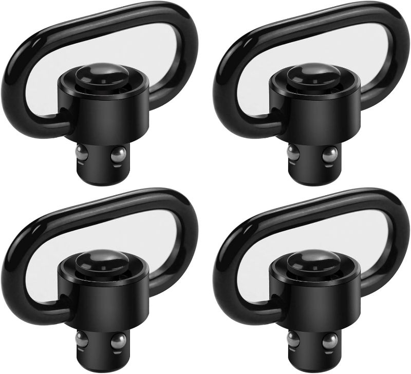 Photo 1 of 4 Pack QD Sling Swivels, Quick-Disconnect Push Button for Two Point and Traditional Sling Swivel Mount Set