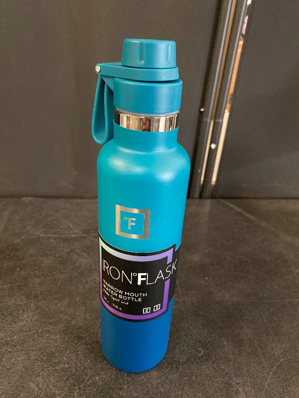 View 2 of IRON °FLASK 24 oz Narrow Mouth Water Bottle with Spout
Insulated Stainless Steel Sports Water Bottle with Leakproof Spout Lid - BPA Free, Cold 24 Hrs, Sweat Free (Aurora)
