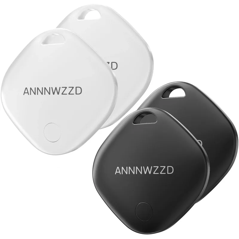 Photo 1 of black and white ANNNWZZD Tags 4pc Item Finders with Apple Find My APP (iOS Only)