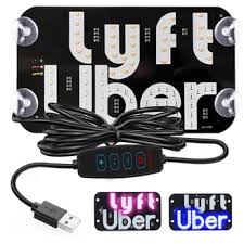 Photo 1 of LED Light Sign for Car Windshield Lift Amp Signs Gifts for Rideshare Drivers Accessories - Upgraded Connector and Adjustable Brightness