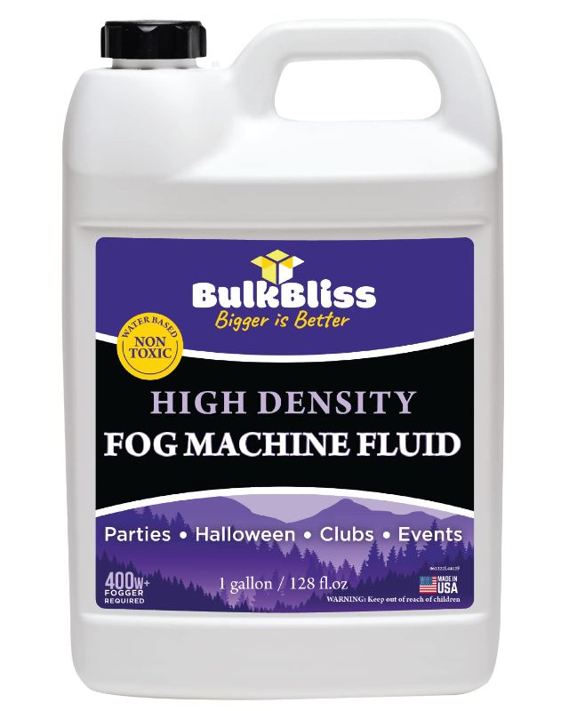 Photo 1 of Bulk Bliss Fog Juice Water Based Fog Fluid - 1 Gallon High Density Liquid
Safe and Non Toxic Fogging Formula, Thick Atmospheric Indoor Smoke, For DJ Wedding Party and Halloween Events
