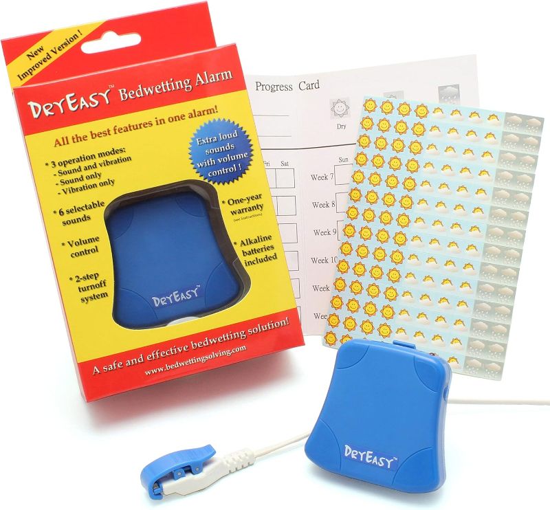 Photo 1 of blue Bedwetting Alarm with Volume Control, 6 Selectable Sounds and Vibration
