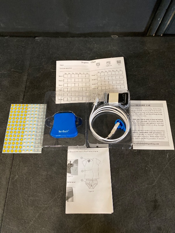 View 2 of blue Bedwetting Alarm with Volume Control, 6 Selectable Sounds and Vibration