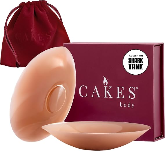 Photo 1 of color caramel size medium CAKES Body® sticky Circle Nipple Covers for Women - The Viral Sticky Boobs With an Adhesive-free nip nook™