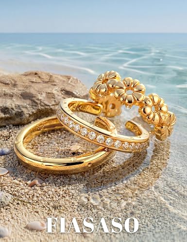 Photo 1 of FIASASO 3 Pcs 14K Gold Plated Toe Rings for Women Non Tarnish Ring
14K Gold Plated Toe Ring Set Non Tarnish Waterproof Summer Beach Foot Jewelry Flower Cz Dainty Cute Open Rings