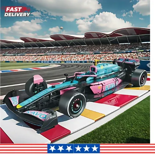 Photo 1 of 2312 PCS Machine Player Kavo Racing Car Building Blocks Set – Display Model Kit