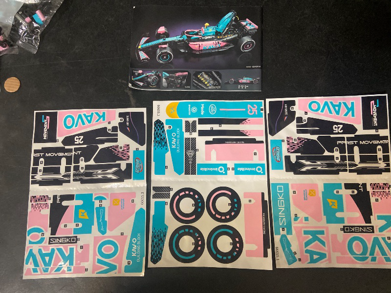 Photo 1 of 2312 PCS Machine Player Kavo Racing Car Building Blocks Set – Display Model Kit