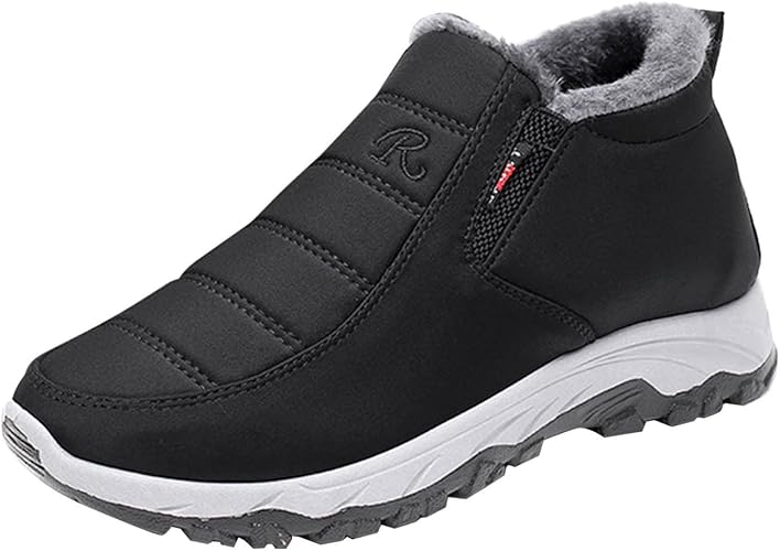 Photo 1 of Size 39/7.5  Snow Boots Warm Faux Furry Lined Footwear Waterproof Outdoor Comfort Winter Boots Slip on Ankle Booties Non-slip Hiking Walking Boots
