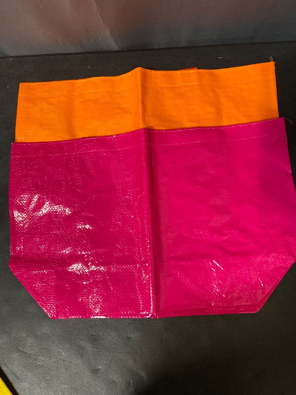 Photo 1 of 4PK Reusable Recyclable PP Material Tote Woven Shopping Bag