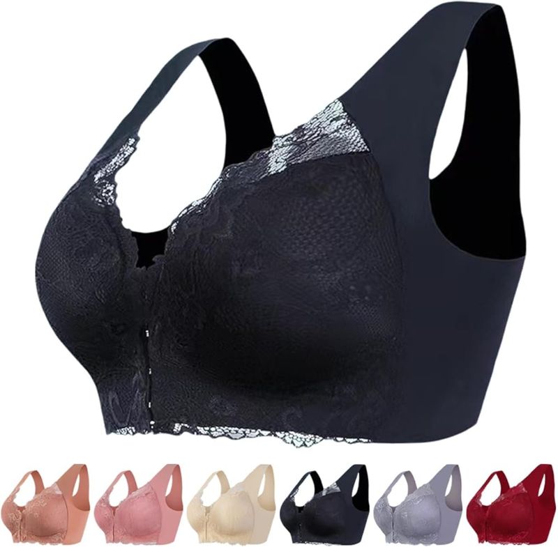 Photo 1 of Size XXL 5 Pack Bras for Women No Underwire Plus Size Bra Sexy Comfort Sexy Pleated Bra Breathable Everyday Sleep Bra