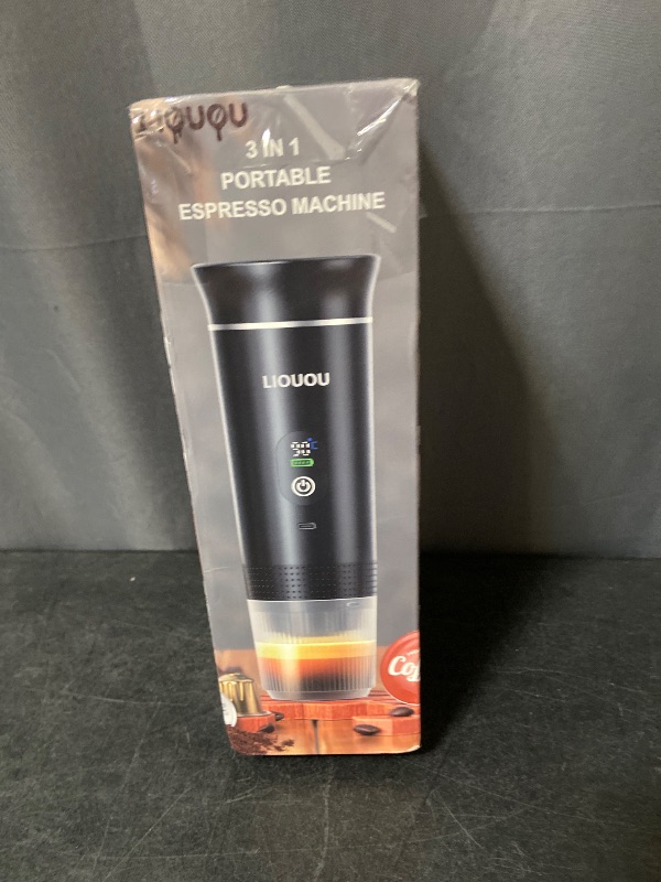 Photo 1 of 3-in-1 Portable Coffee Maker for Travel,Self-Heating Espresso Machine with USB-C,LED Display,20 Bar,Compatible with Coffee Grounds&Capsules