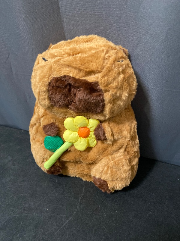 Photo 1 of Capybara Backpack Stuffed Animal Backpack