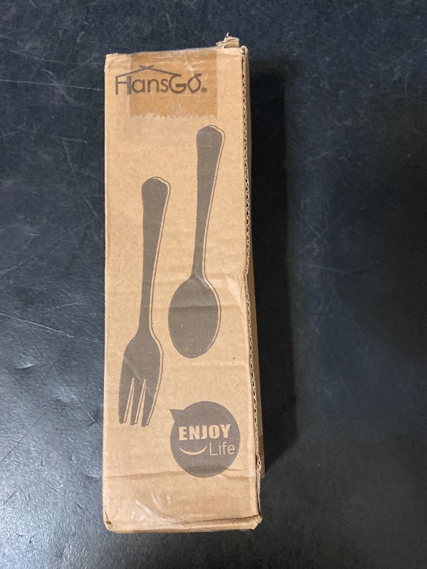 Photo 1 of HANSGO 8-piece gold spoon set features restaurant-grade 410 stainless steel construction. These gold-finished utensils are typically 8.5 inches long with a 1.6-inch wide head