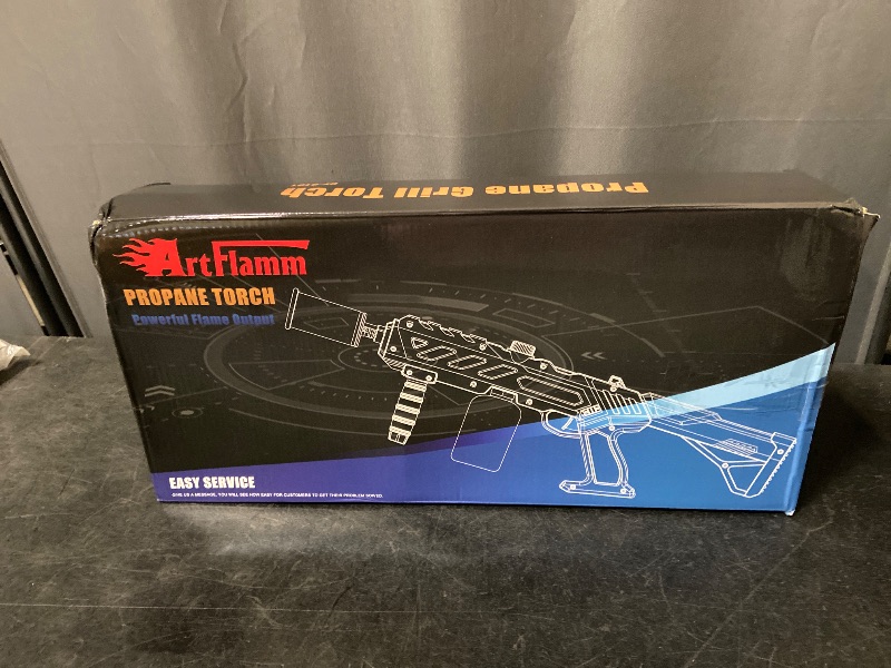 Photo 1 of ARTFLAMM Powerful Propane Torch Gun, Kitchen Grill Torch with Detachable Design, Adjustable Flamethrower Torch Burner for Searing Steak, BBQ, Welding, Camping Charcoal Lighter(Tank Not Included)