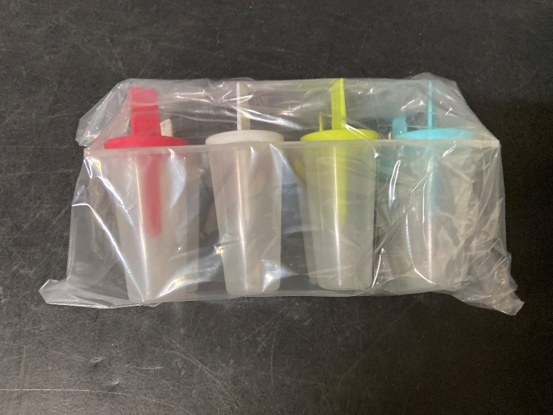 Photo 1 of 8 Pcs Popsicles Molds Round Set - Reusable Popsicle Molds With Sticks, Multi-Servings & Dishwasher-Safe Popsicle Makers for the Freezer - Ice Pop Mold for Berries, Fruits, Yogurt, Juice & Ice Cream