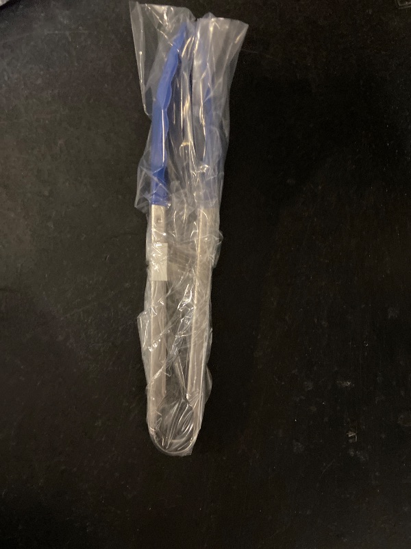 Photo 1 of 9in Silicone Non-Stick Kitchen Tongs with Stainless Steel Handle- Blue