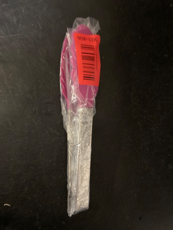 Photo 1 of 9in Silicone Non-Stick Kitchen Tongs with Stainless Steel Handle- Purplish pink