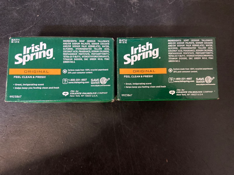 Photo 1 of 2pk Irish Spring Original Deodorant Bar Soap, 3.7 oz bars