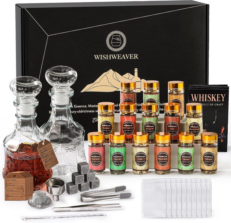 Photo 1 of Alcohol Infusion Kit,14 Natural DIY Whiskey Making Kit for Infusing Bourbon, Rye, Gin, Vodka, Tequila, Rum with Custom Botanicals, Perfect Alcohol Infusion Kits