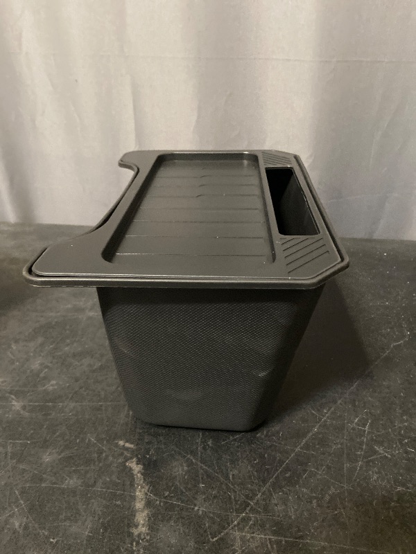 Photo 1 of Backseat Car Organizer and Trash Bin Center Console Storage Box for Cars Suvs and Trucks Vehicle Trash Container and Backseat Storage Holder