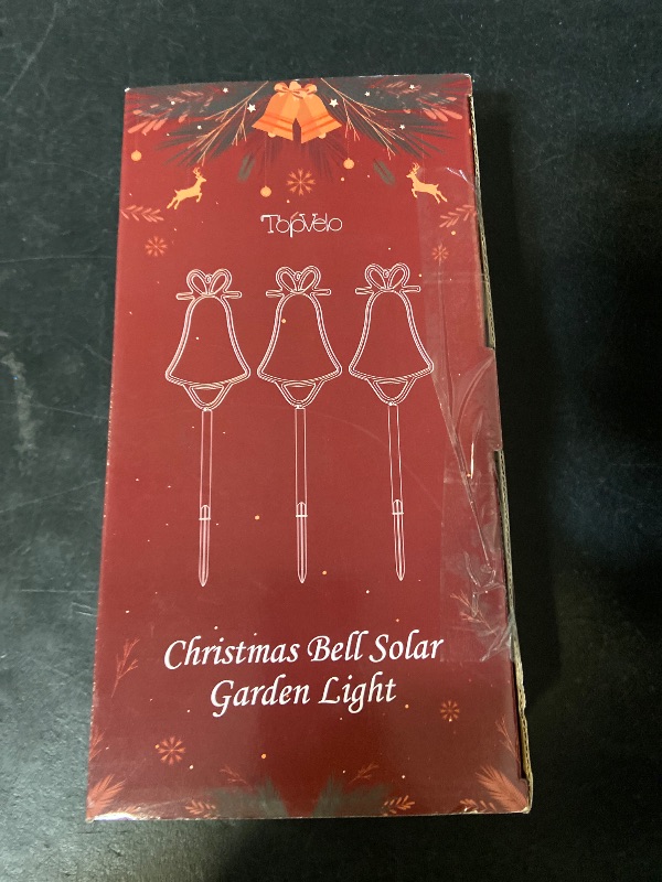 Photo 1 of 6 Packs Christmas Bell Solar Garden Lights with 8 Light Modes, 21.65 Inches Tall Christmas Outdoor Light with 20 LEDs Each, Solar Outdoor Xmas Decor for Garden, Path, Patio (Multiple-Colored)
