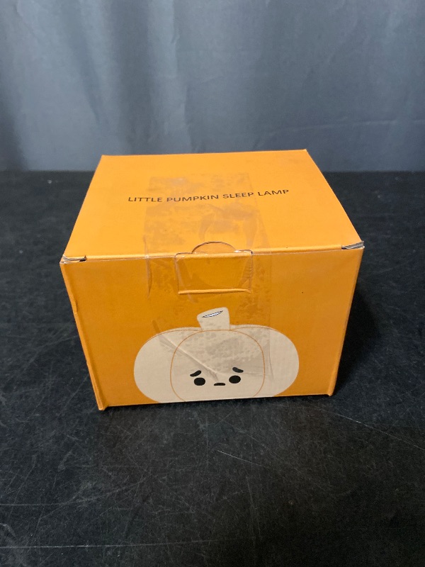Photo 1 of BrizLabs Pumpkin Night Light, 1 Pack Rechargeable Halloween Night Lights, Dimmable Nursery Nightlight, Silicone Touch Cute Pumpkin Lamp, LED Bedside Lamp for Kids Girls Baby Toddler Bedroom Halloween