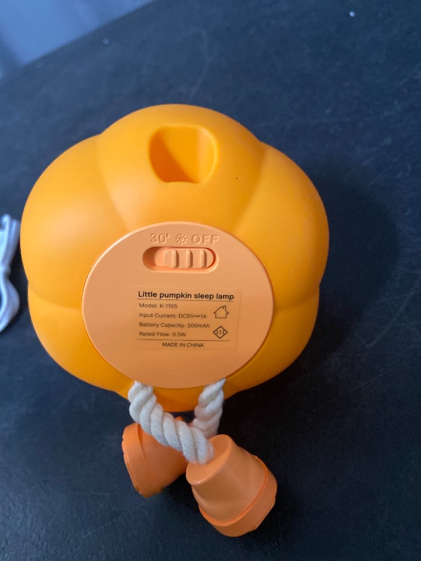 Photo 1 of BrizLabs Pumpkin Night Light, 1 Pack Rechargeable Halloween Night Lights, Dimmable Nursery Nightlight, Silicone Touch Cute Pumpkin Lamp, LED Bedside Lamp for Kids Girls Baby Toddler Bedroom Halloween