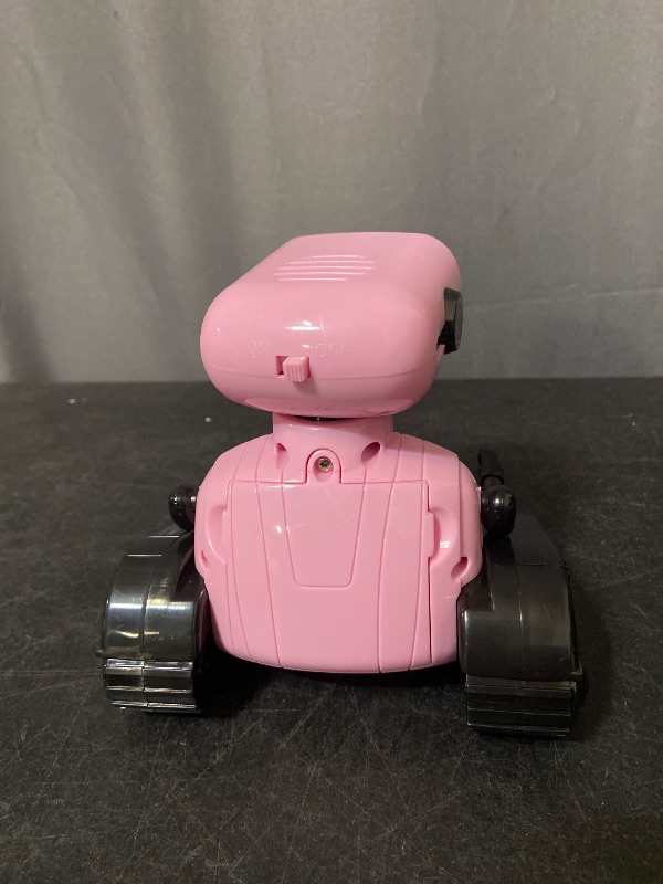Photo 1 of GILOBABY Remote Control Robot Toy for Kids 3-5 Years, Flashing LED Eyes, Dancing and Flexible Moves, Auto Demo Mode, Gift for Girls (Pink)