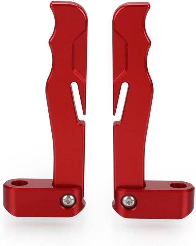 Photo 1 of CNC Alu Door Handle Latches Kit Compatible with UTV Can-Am Maverick X3/ X3 Max/RR/Max RR/900 HO (Red)