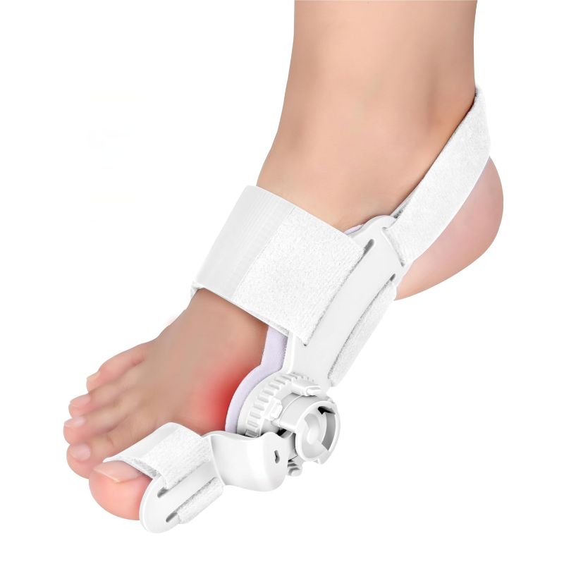 Photo 1 of Bunion Corrector for Women Big Toe,Orthopedic Bunions Correction with Non Slip Separators for Men, Adjustable Toe Straightener Suitable for Left/Right Feet Hallux Valgus Relief (1, White)

