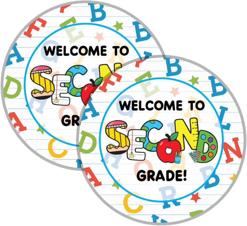 Photo 1 of 2nd Grade Classroom Must Haves, Teacher Stickers for Students - 40 Pcs Welcome to Second Grade Reward Decals, Back to School Gifts & Fun Decor Essentials
