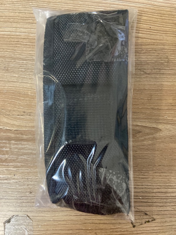 View 6 of Tactical black nylon pouch features a secure plastic buckle closure for carrying items like tools or accessories