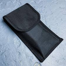 View 1 of Black tactical pouch resembles a Galls molded nylon holder typically used for pepper spray and utility pouches