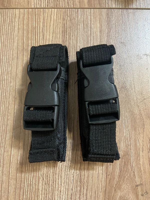 View 6 of *4.5in 2PK Black tactical pouch, often used as a sheath for Out-the-Front (OTF) automatic knives or similar tools.
