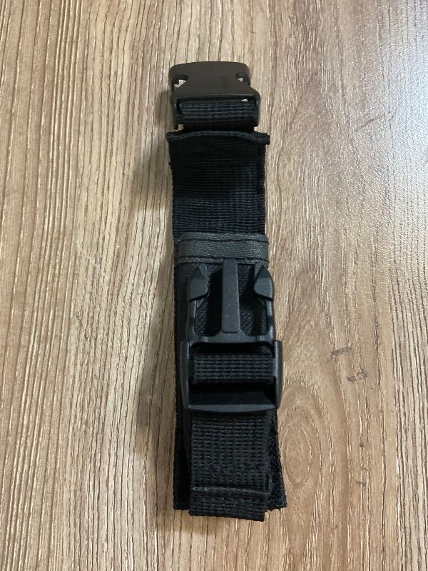 View 4 of *4.5in 2PK Black tactical pouch, often used as a sheath for Out-the-Front (OTF) automatic knives or similar tools.