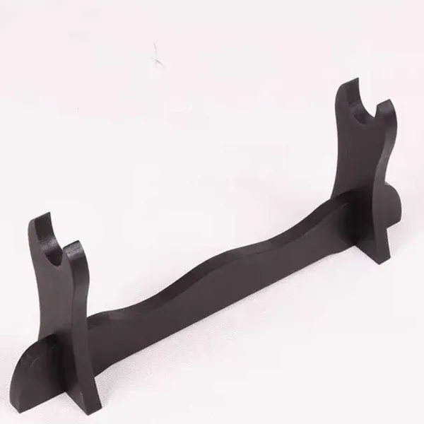 Photo 1 of BladesUSA WS-1SC Sword Stand Single Horizontal Wood Display Stand,black
