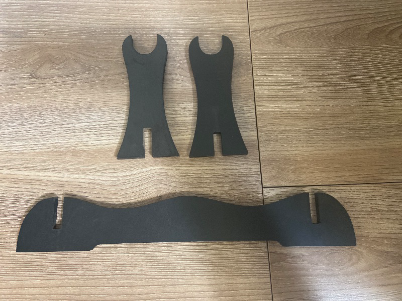 Photo 1 of BladesUSA WS-1SC Sword Stand Single Horizontal Wood Display Stand,black