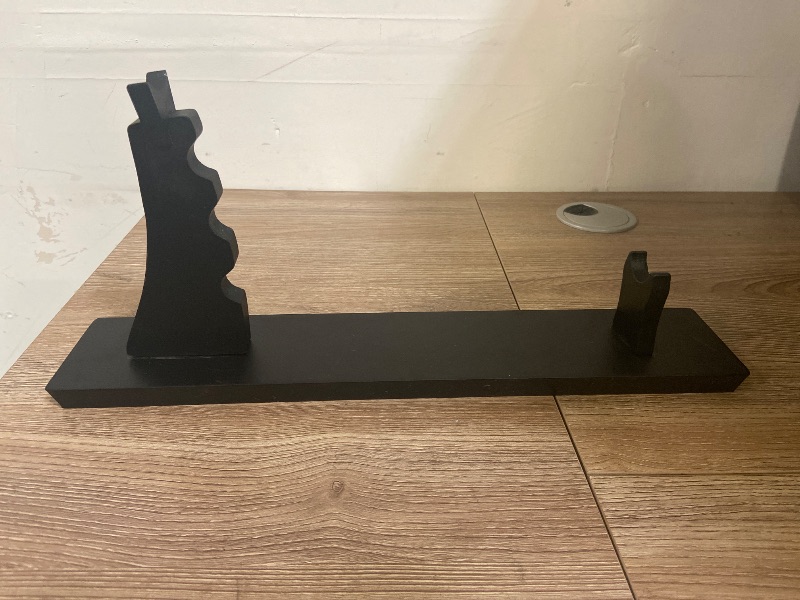 Photo 1 of Black Wooden Stand Display For Fantasy Edge Stainless Steel Dragon Axe