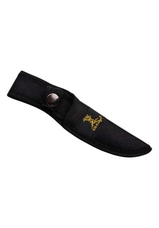 Photo 1 of *8in Hunter Outdoors branded sheath is constructed from durable black nylon material.