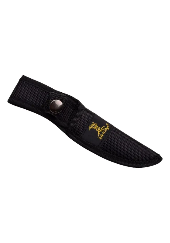 Photo 1 of *8in Hunter Outdoors branded sheath is constructed from durable black nylon material.