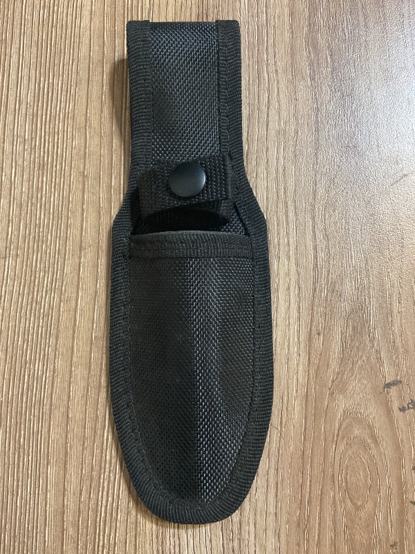 Photo 1 of *8in 2 Pack black nylon sheath designed for fixed-blade knives, often included with sets like the Perfect Point throwing knives