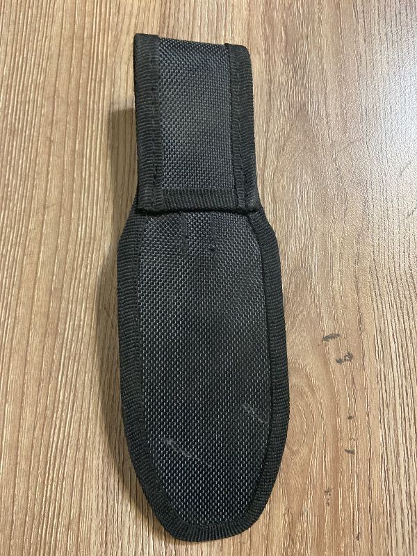 Photo 1 of *8in 2 Pack black nylon sheath designed for fixed-blade knives, often included with sets like the Perfect Point throwing knives
