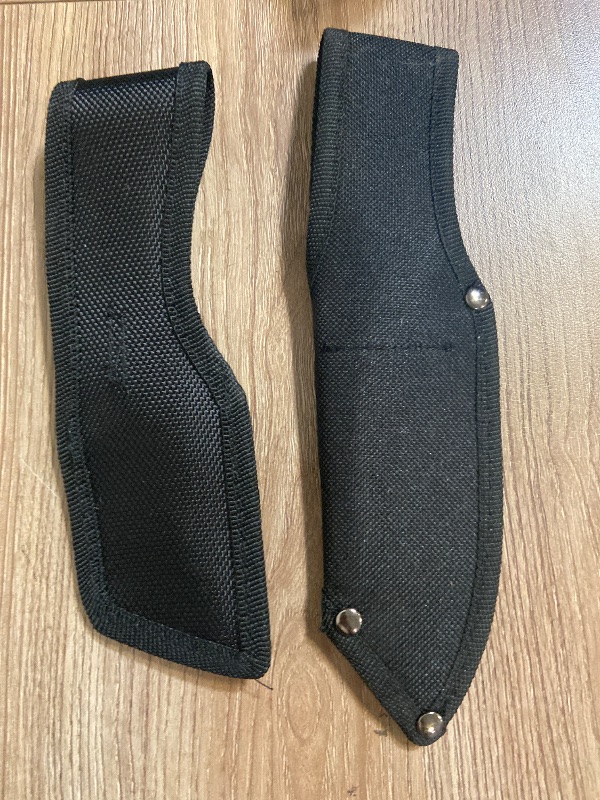 Photo 1 of 6 pack universal black nylon sheaths for fixed-blade knives, often sold for outdoor activities like hunting, camping, or survival.