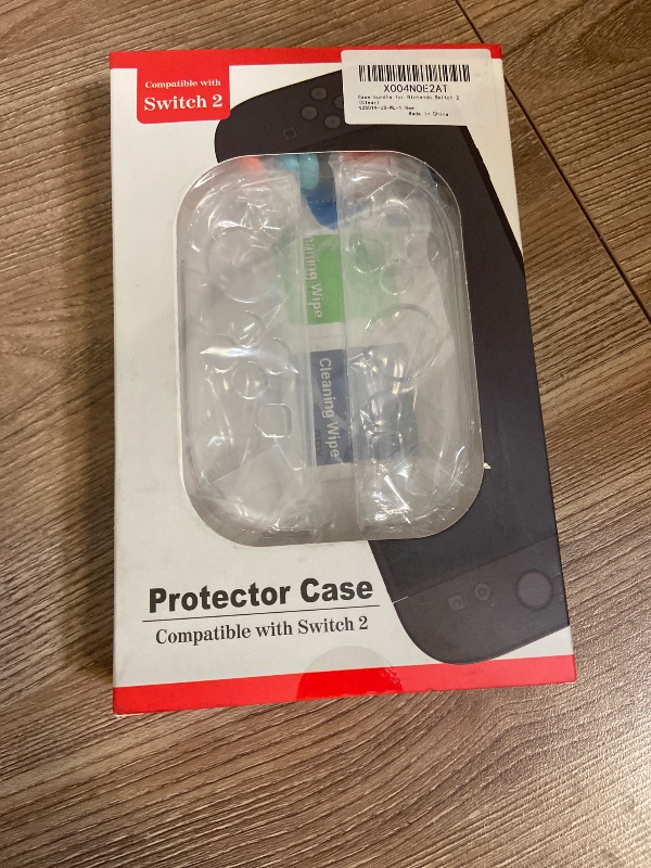 Photo 1 of FANPL Clear Protective Case for Nintendo Switch 2 (2025), Cover for Switch 2 and Joy Con Controller with 1 Screen Protector and 8 Thumb Grip Caps - Not Easy to Fall Off (Flexible version)